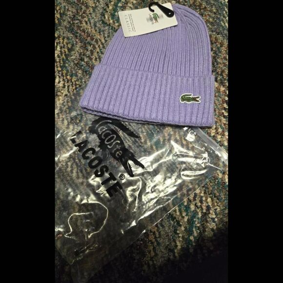 Lacoste Men's Purple Hat - Picture 2 of 2